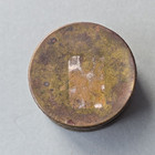 Antique Solid Copper Pill Tobacco Snuff Box 1 5  D