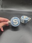 Vintage Currier   Ives Salt   Pepper Shakers Decorative Glossy Set 