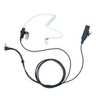2 Wire Covert Acoustic Tube Earpiece Headset Ptt Mic For 1 Pin 2 5mm Motorola   