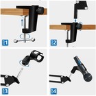     32inch Microphone Scissor Arm Set Mic Stand Suspension Boom Desk Mount Holder