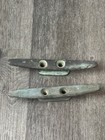 Pair Of Vintage Brass bronze Boat Cleat 5    Nautical Maritime