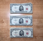  5 Star Note Five Dollar Red Seal Note Certificate Old Us Bill Money 1953 1963