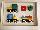 Vintage Brio Wooden Train Trolley Set 0737 31537 In Original Box