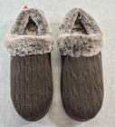 Skechers Bobs Keepsakes Ice Angel Cable Knit Slippers Chocolate Brown Sz 8 5 W