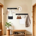 Kahcnvn Coat Rack Wall Mount  2 Packs 5-hooks Towel Hooks  Bathroom Hooks