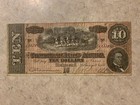 1864 Confederate  10 T68 With Confederate Poem On Reverse  Vf  Sku  34836