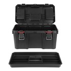 19-inch Toolbox With Small Parts Organizer  Heavy-duty Resin Tool Storage
