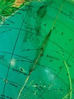 Vintage World Globe George F Cram Co  12  Terrestrial Globe Aviation Airplane