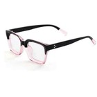 Non Prescription Clear Lens Glasses Thick Square Frame Eyeglasses Pink  black