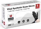 New 100pcs Vinyl Synthetic Multipurpose 4 Mil Latex Free Disposable Gloves