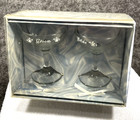 Vintage Bride And Groom Champagne Glasses   Treasure Masters Nib Wedding
