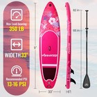 Inflatable Paddle Boards For Adults And Youth  11 x33 Stand Up Paddle Board W   