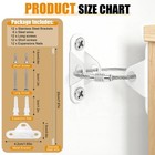 6-pack Furniture Anchors For Baby Proofing  Anti Tip Straps Safety Kit White