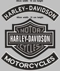 Harley Davidson Set Of 3 Rockers Shield Patch Embroidered Motorcycle Iron sew On