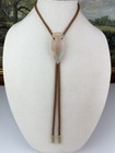Impressive Vintage Western Southwestern Agate Arrowhead Bolo Tie