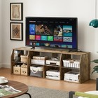 Led Tv Stand For 70 75  Tv With Power Outlets Console Entertainment Center Table