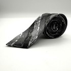 Van Heusen Mens Flextie Black Paisley Silk Blend Necktie