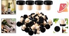 Black T-shaped Wine Cork Stoppers Pack Of 36 Reusable Bottle Seals