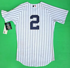 Majestic Mlb Authentic New York Yankees Derek Jeter Jersey Sz 40 Pinstripe Home
