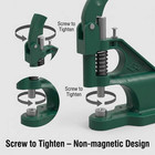 Heavy Duty Hand Press Eyelet Grommet Machine Punch Tool Kit     3 Size Dies   0  2