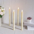 6pcs Flameless Taper Candles Light Flickering Battery Operated With Remote Timer