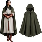 Renaissance Cloak Women  Medieval Hooded Cloak For Halloween Party