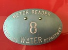 Antique Meter Reader Badge Cleveland Water Department Ohio 3 Inch By 2 Inch
