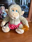 Vintage Russ Berrie And Co  Baby Chee Chee Monkey With Pacifier Stuffed Plush