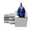 1 4    Npt Mini Ball Valve  Male To Female Stainless Steel 90 Degree Street