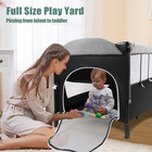 Cuna De Bebe Para Junto Cama Plegable Portatil Con Y Juguetes Giratoria
