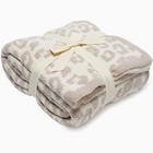  Leopard Pattern Ultra-soft Throw Blanket 50  W X 60  L - Beige Animal Print 