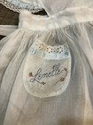 Adorable   vintage White Sheer Pinafore Dress See Size For Measurements