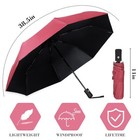 6 Pcs Travel Compact Umbrella Automatic Open Close Windproof Small Light Back   