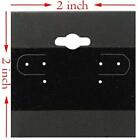 Plain Black Hanging Earring Cards Jewelry Display Flocked Cards 2 X 2 Inch  100 