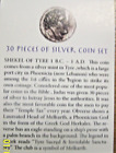 Coin Replicas 30 Pieces Of Silver  not Real Coins  For Educational Resource 