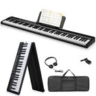      free Shipping       88 Key Foldable Electric Piano keyboard  case  usb  midi