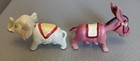 Vintage Celluloid Donkey And Elephant Toy Nodder Pair Lightweight Made In Japan