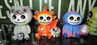 Furrybones Skeleton Figurines Lot Of 8 Fish Hedgehog Pug Pineapple Jellyfish