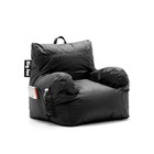  Dorm Bean Bag Chair With Drink Holder And Pocket  Black Smartmax  Durable 