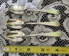     Lot Of 3 Vintage To Antique  Silverplated Plain Demitasse Coffee Spoons      