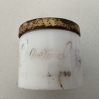 Vintage Velvetouch Milk Glass Cream Shampoo Jar  Jewel Tea Barrington Illinois