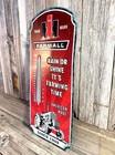 Farmall Tractor International Harvester Thermometer 17  Metal Aluminum Sign New