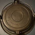 Wagner Ware Sidney-o 1408 Cast Iron Stovetop Waffle Iron W base Pat 1910