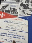 Visit Quebec   Romantic Gaspe Peninsula Historic Map   Accommodations 1979     A