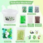 Clear Slime Bucket 10oz Big Kit With Clay Diy Stretchy Fun Toy For Kids 