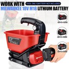 Salt Spreader For Milwaukee 18v Li-ion Battery Handheld Fertilizer Spreader 3 7l