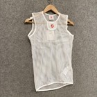 Castelli Base Layer Top Mens Large White Core Mesh 3 Sleeveless Cycling 57502
