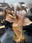 14    Fantasy Fairy Sitting On The   daylily Flower   figurine Statues  