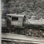 Vintage Steam Locomotive 451 Railroad Train Photo 4x5 B w Gelatin Orig