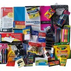 School Supplies Bundle Crayons Markers Pens Pencils Notebooks Glue Scissor 30pc 